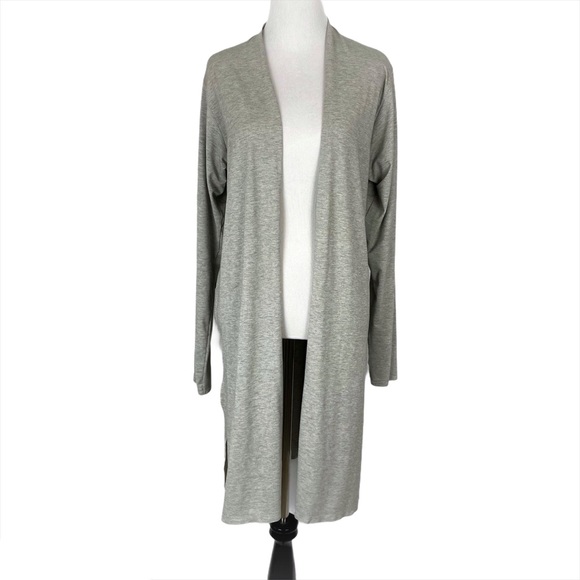Airism Uv Protection Long Cardigan Grey 
